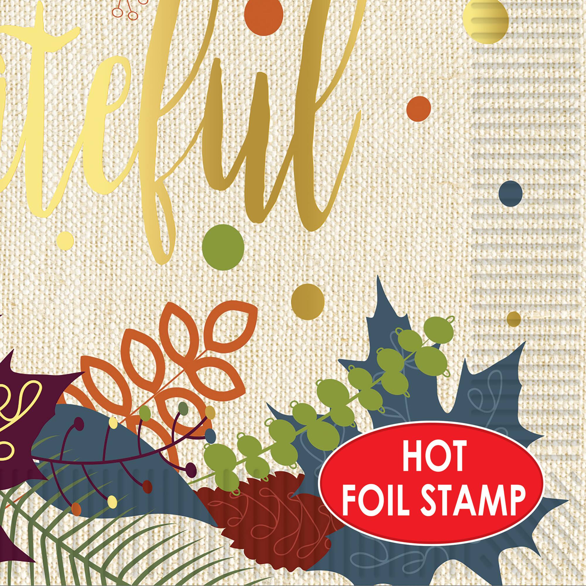 Beistle 6.5" x 6.5" Friendsgiving Luncheon Napkins, 32ct.